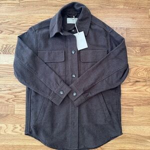 Everlane chocolate shirt jacket